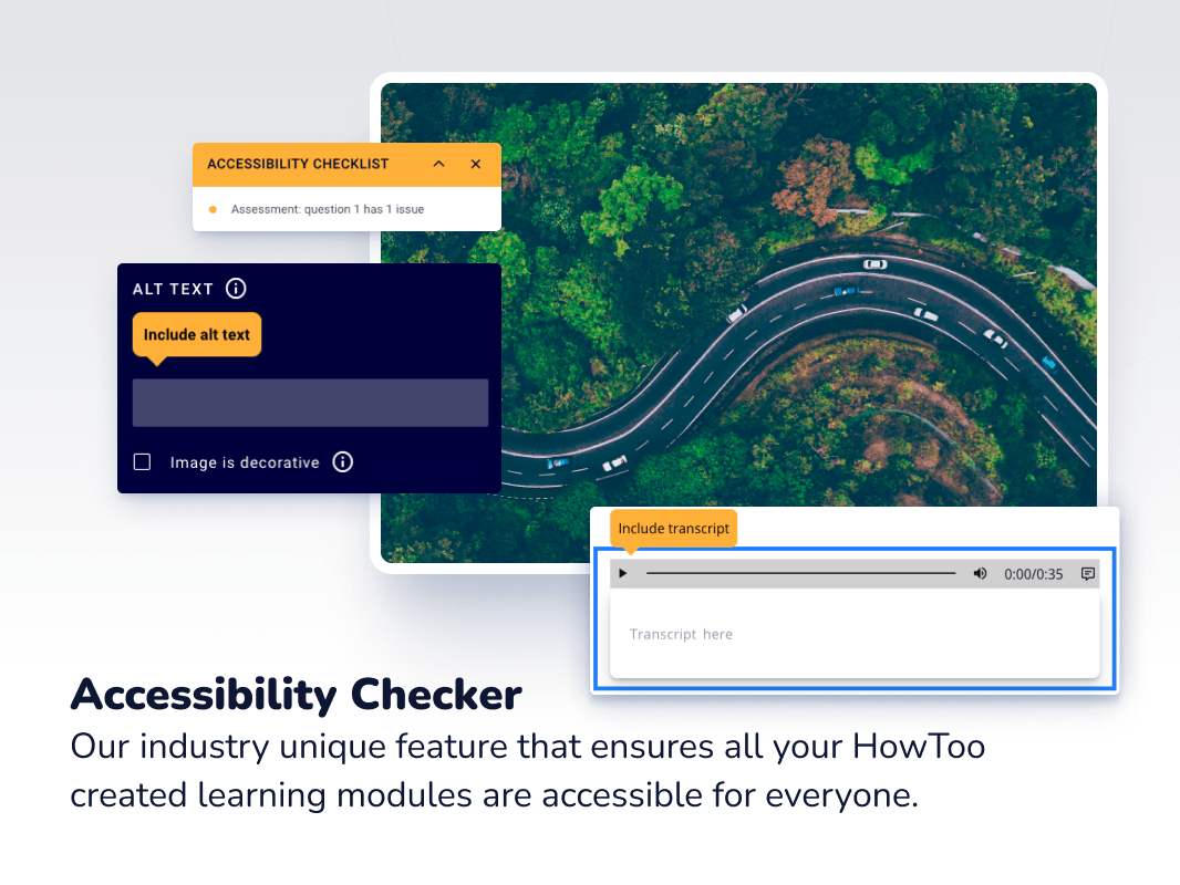 HowToo Software - Our industry-first Accessibility Checker tool gives you the confidence that everyone can enjoy your learning courses