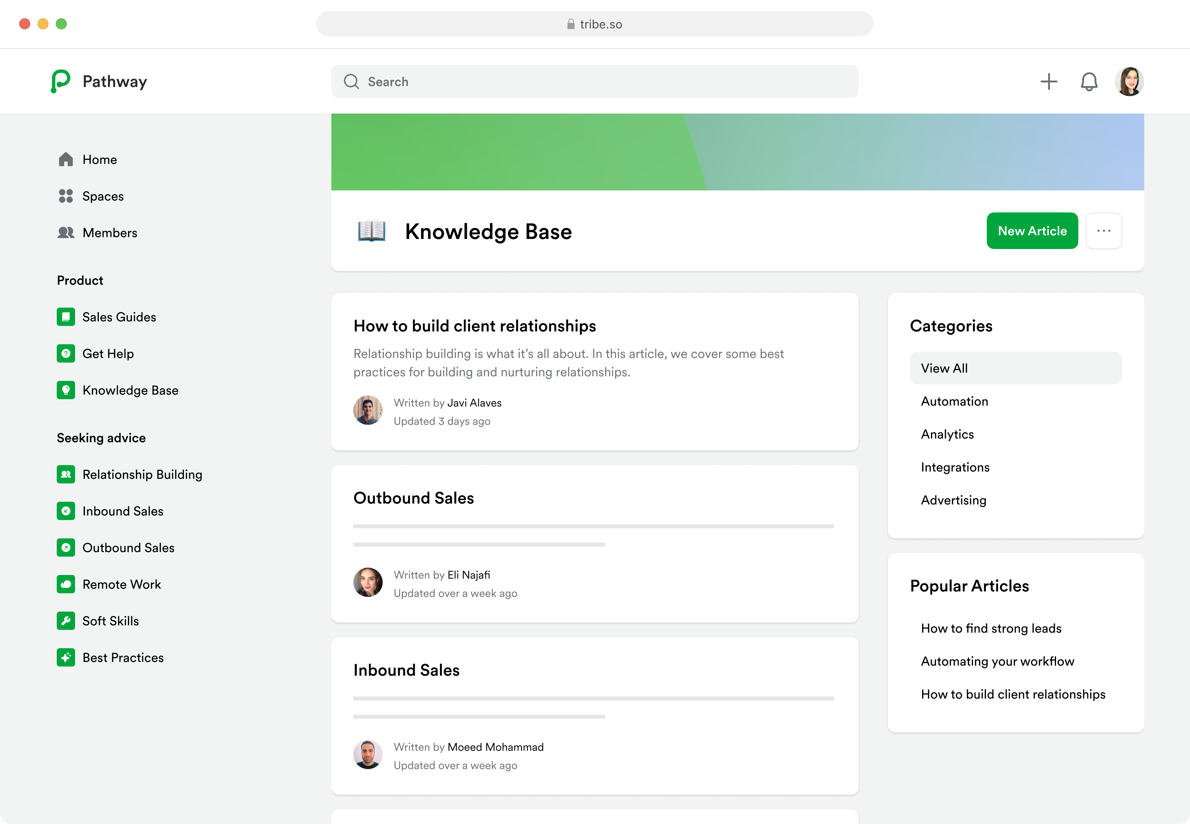 Tribe Software - Empower your customers to help peers and find solutions from a robust knowledge base.