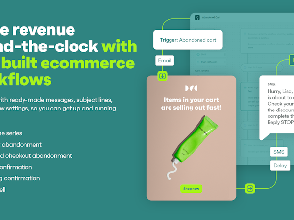 Omnisend Software - Drive revenue round-the-clock with pre-built ecommerce workflows