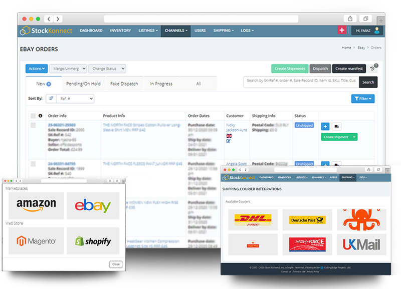 Stock Konnect screenshot: Stock Konnect order manager