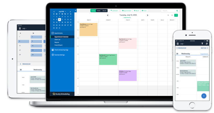 Acuity Scheduling Software - Access Squarespace Scheduling across multiple devices