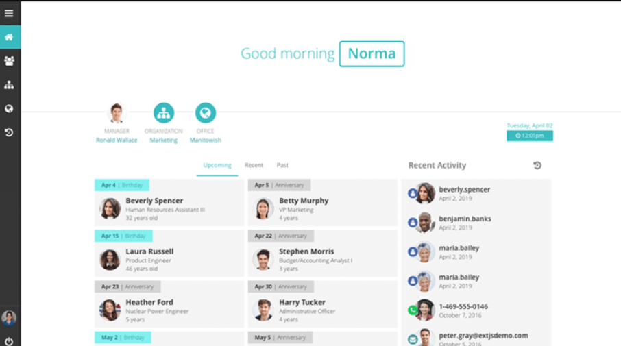 Sencha Ext JS Software - Sencha Platform dashboard