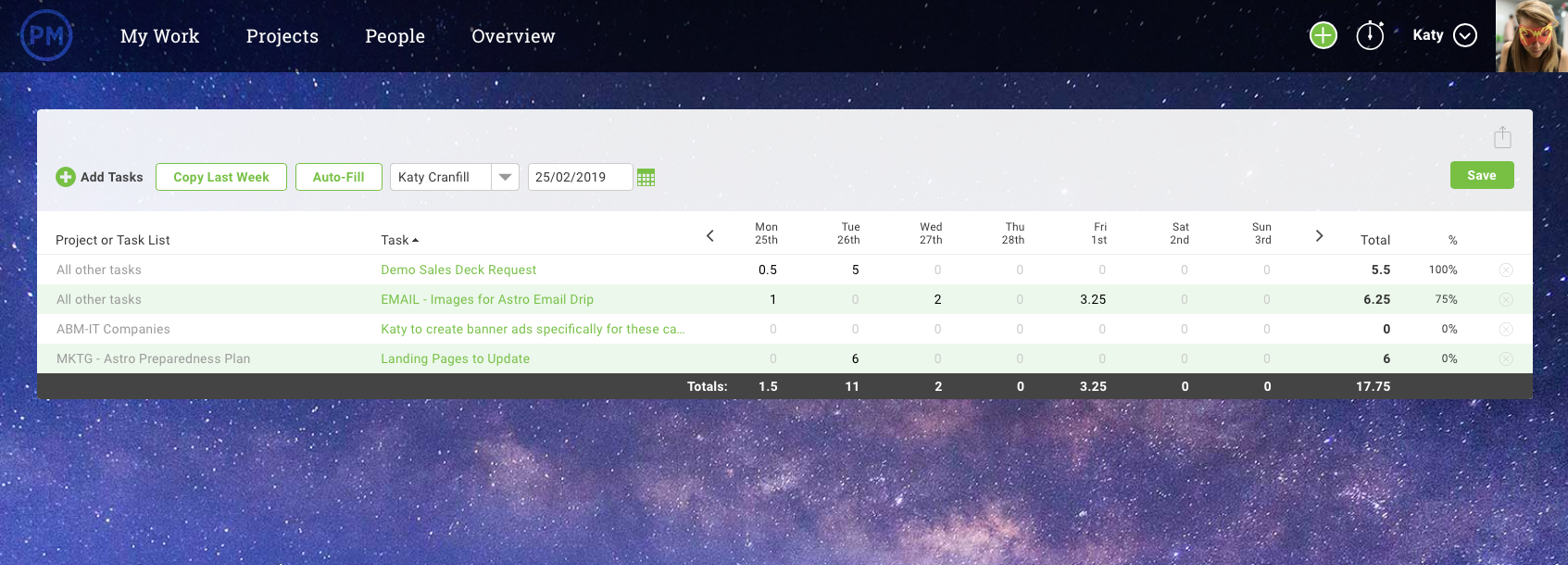 Timesheets
