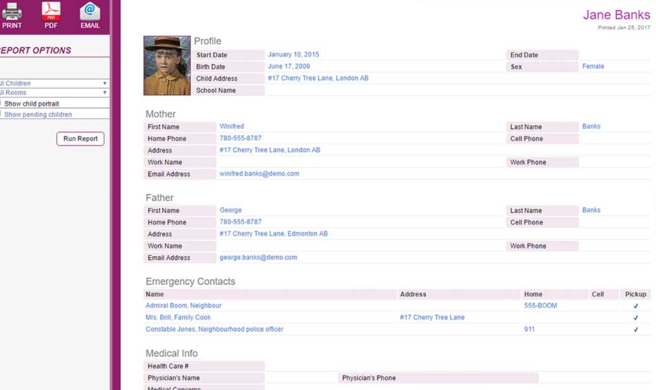 TimeSavr child profile