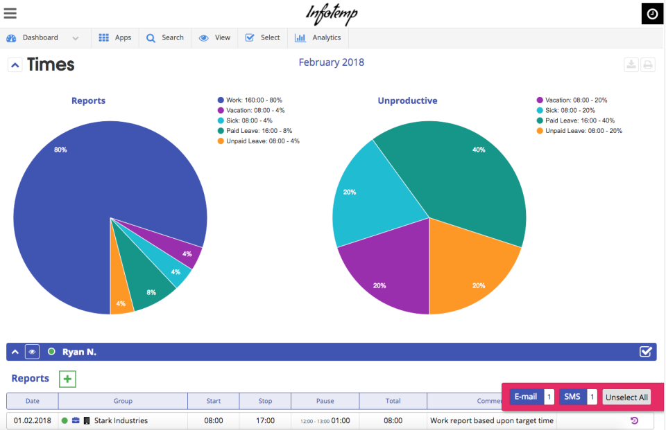Infotemp Suite screenshot