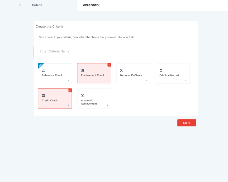 Veremark Software - Check Types