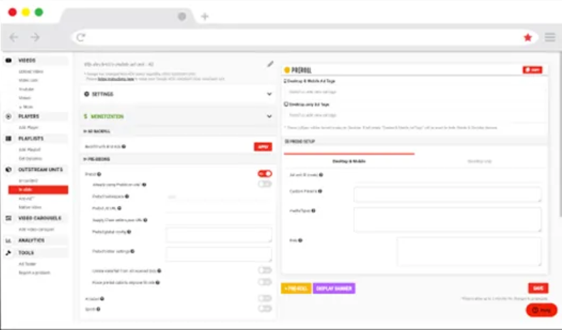 BridTV screenshot: BridTV Header Bidding Management