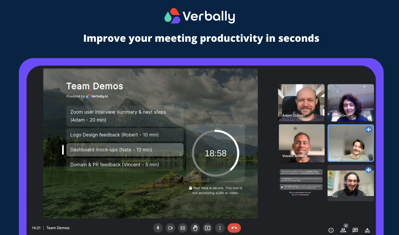 Improve your meeting productivity in seconds
