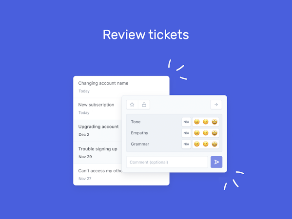 Klaus screenshot: Review tickets