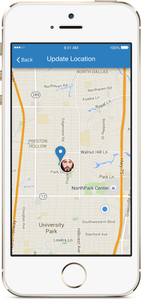 Field agent geolocation tagging to confirm that team members reach or leave the job site