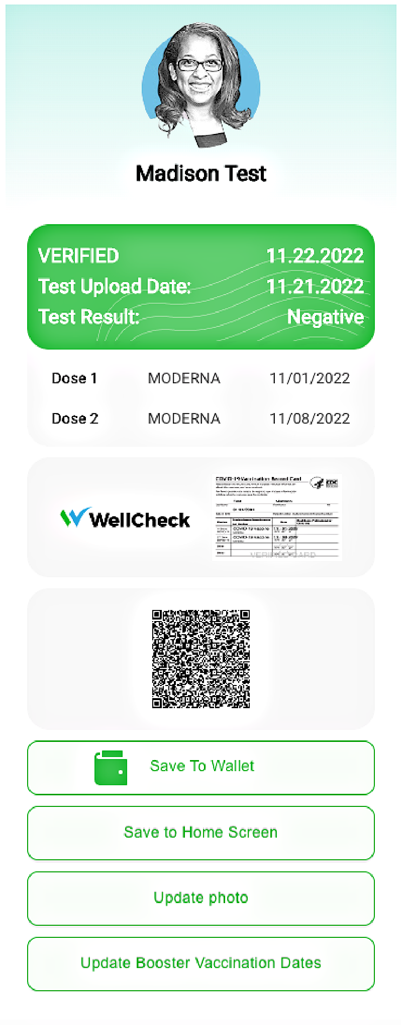 VaccineCheck Digital Health Pass Software - 2