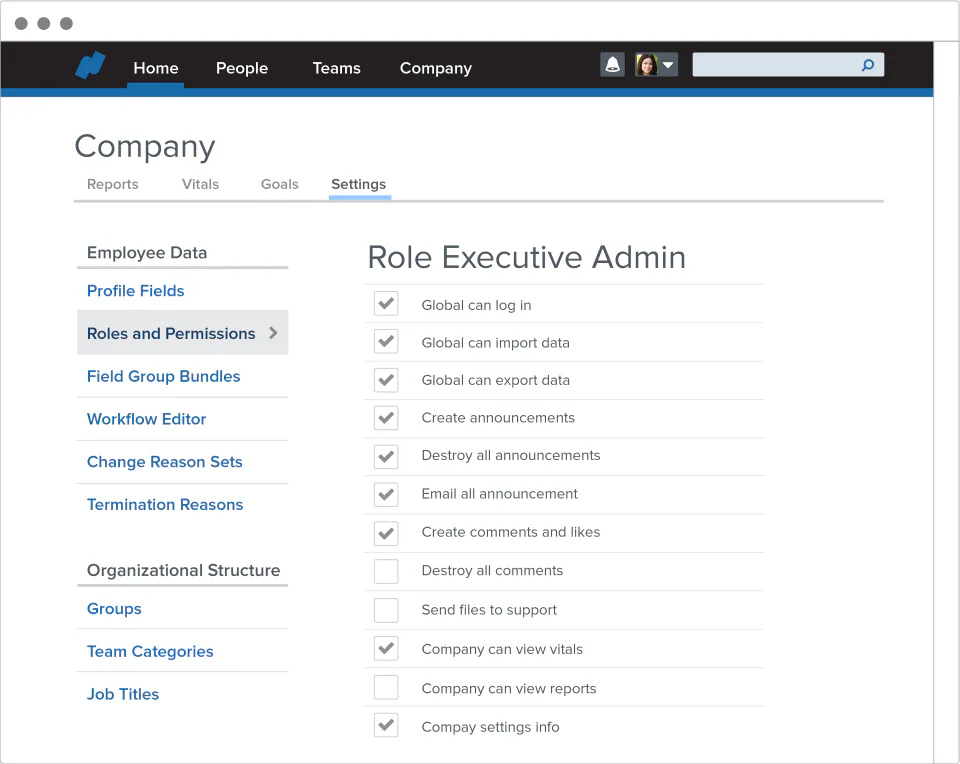 HR - Role Permissions