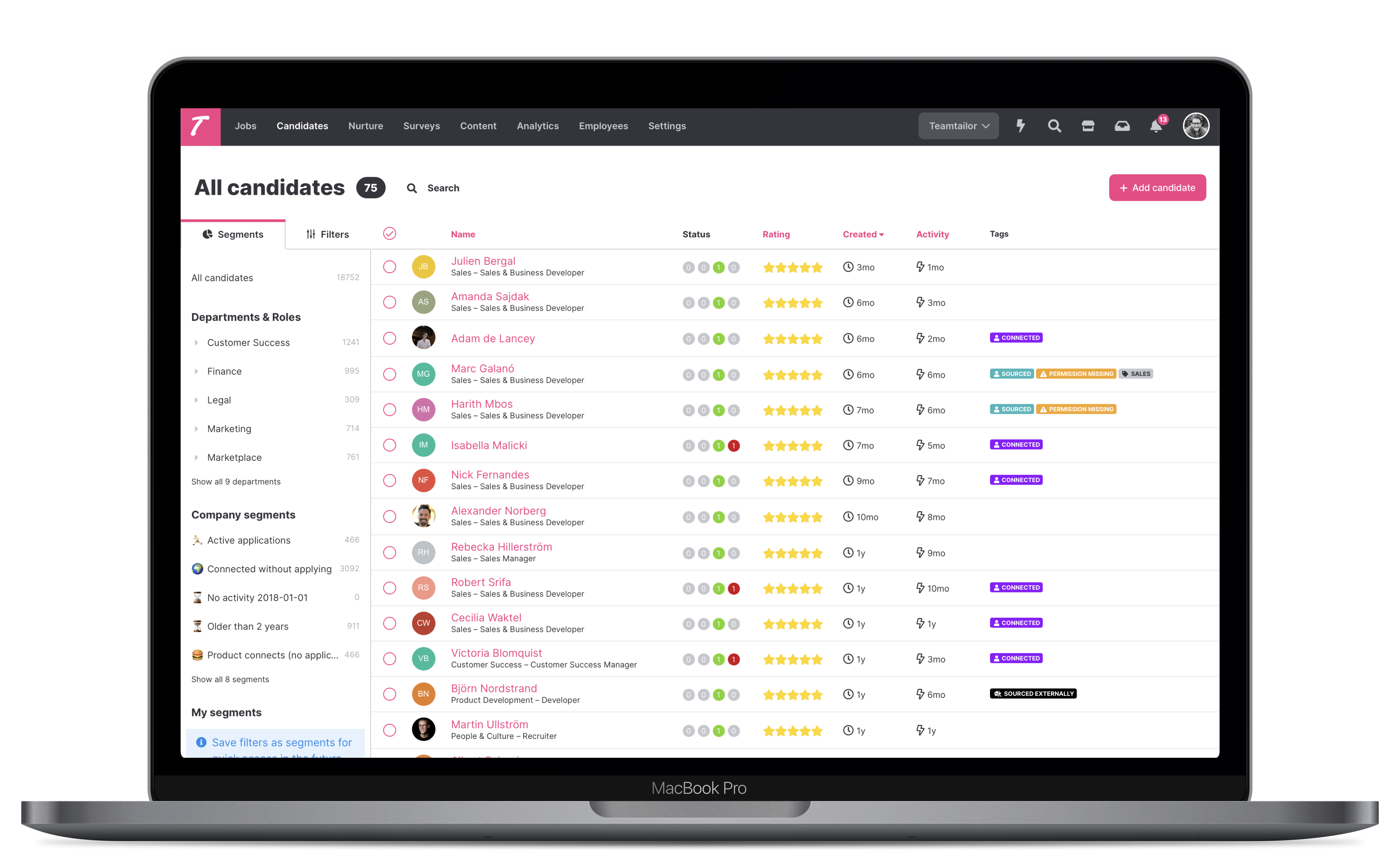 Teamtailor Software - 2