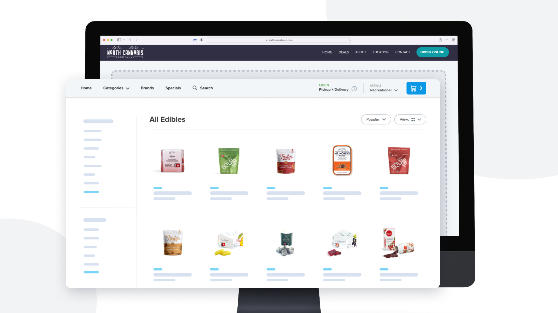 Our embedded menu seamlessly blends in with your website and can be launched with just one line of code. Plus, Dutchie’s embedded menu includes SEO benefits to help get your menu in front of new, high-intent customers when they search for your products.