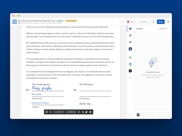 Box Software - Get e-signatures right where your content lives in Box. Power a simple, seamless signing experience for critical business documents like sales contracts and offer letters.
