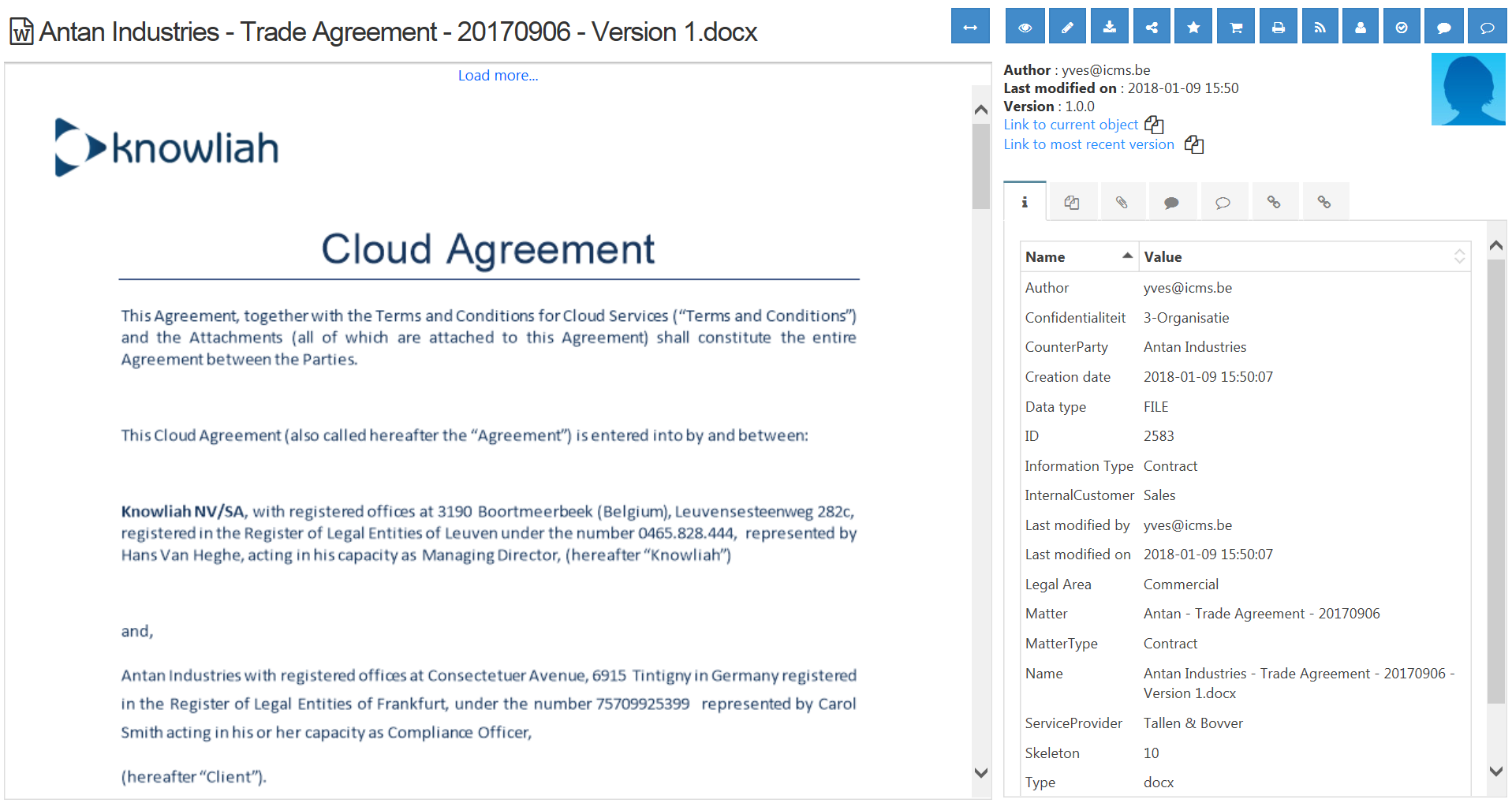 Knowliah Document Upload