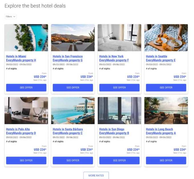 hotel page example