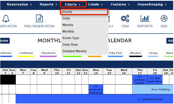 GraceSoft Easy InnKeeping Software - Manage reservations with room charts