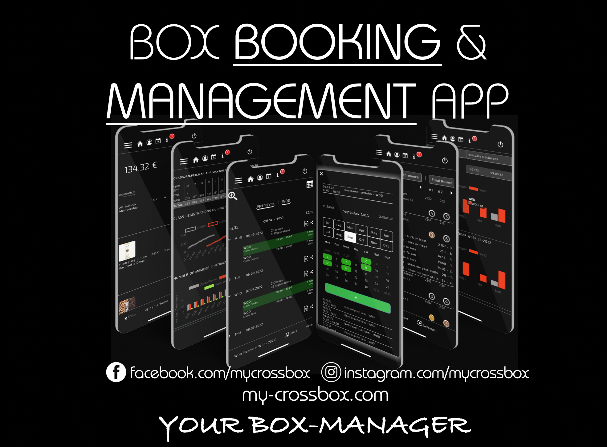 my-crossbox screenshot: ALL-IN-ONE Gym booking & management APP