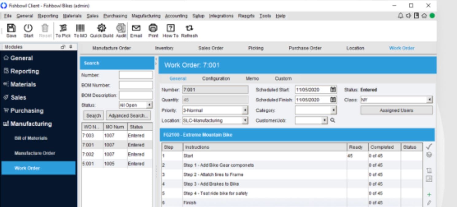 Fishbowl Software - Fishbowl manage work orders