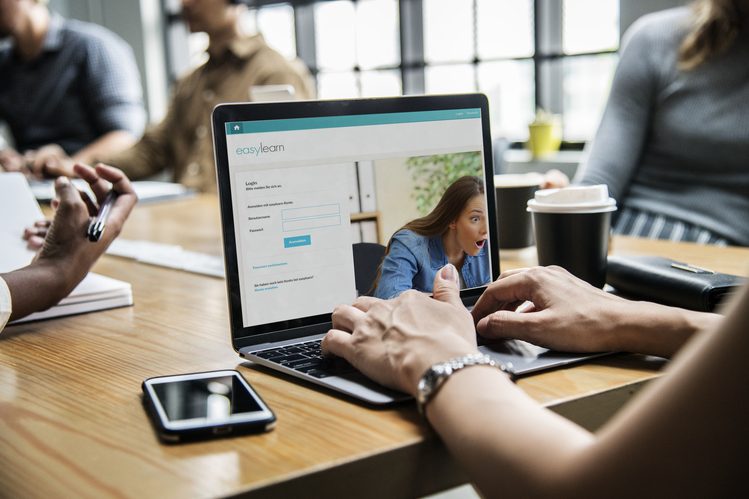 easylearn LMS screenshot: home page of the learning platform of easylearn