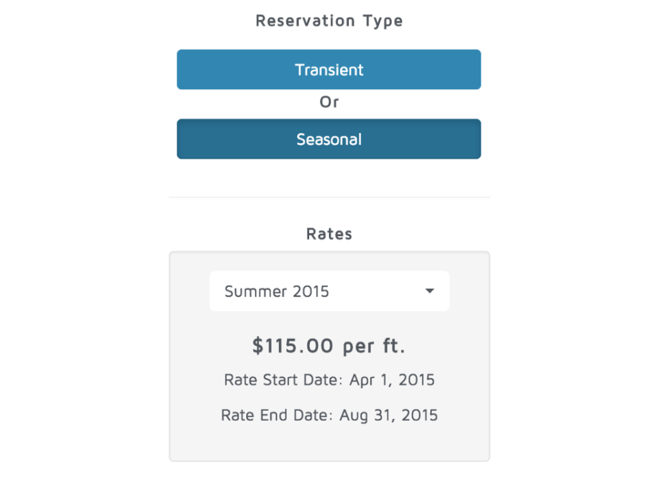 Molo Software - Customize rates and reservation types