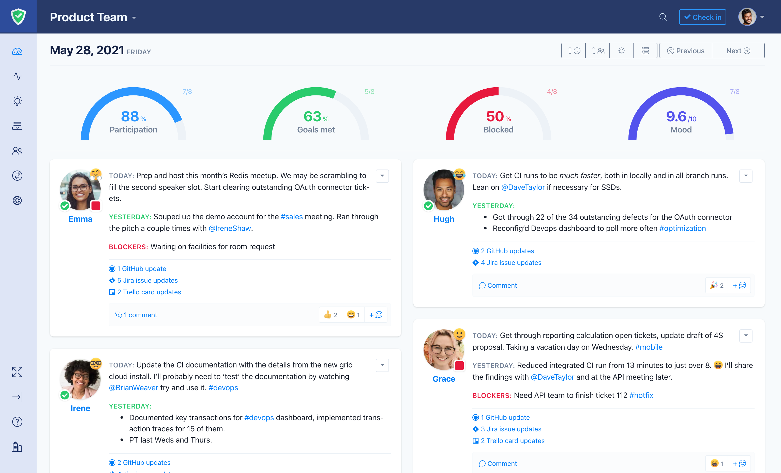 Status Hero Software - See your entire team's activity in a single view