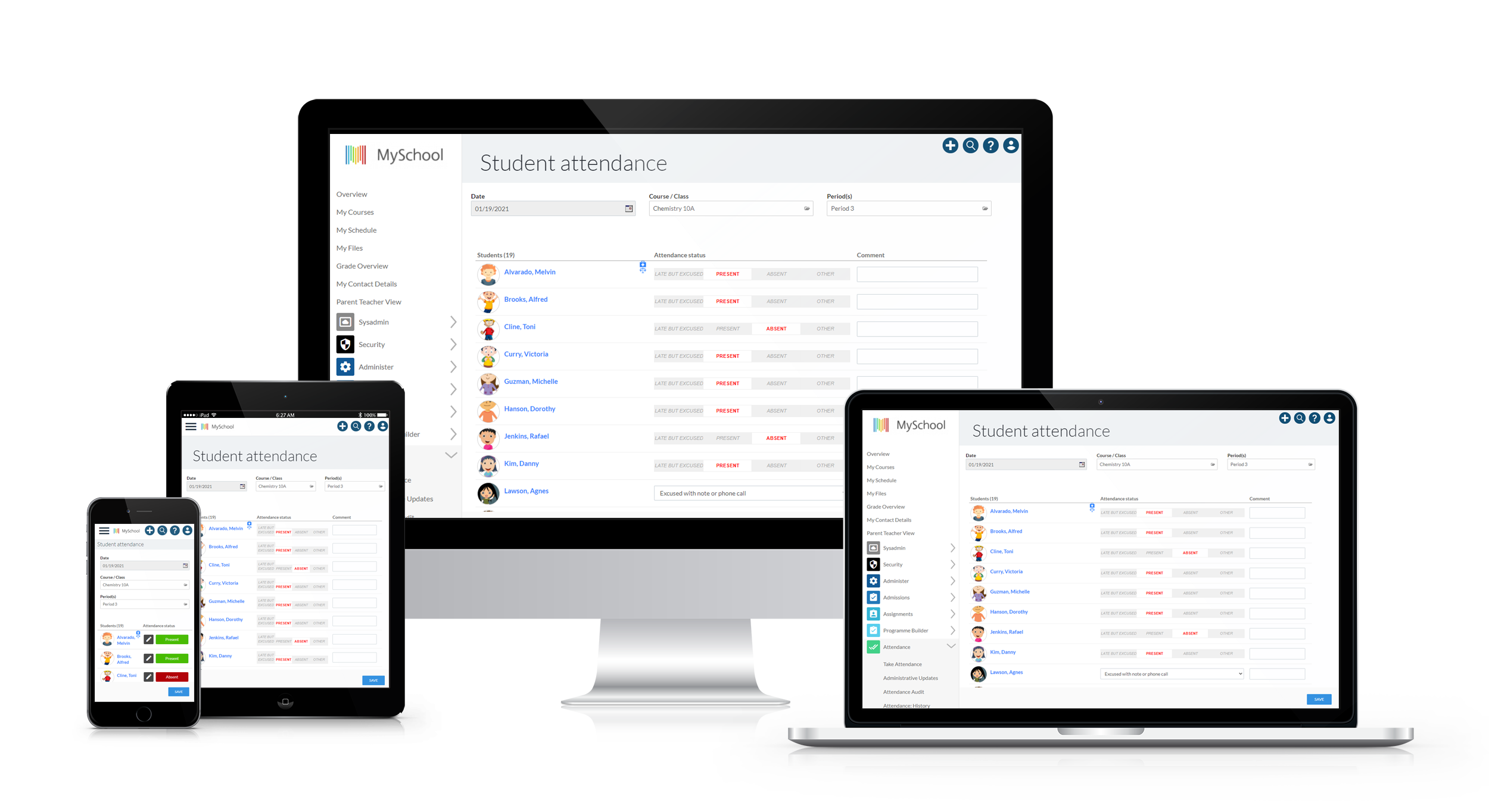 A powerful, all-in-one, simple to use, school management system for K-12 schools.