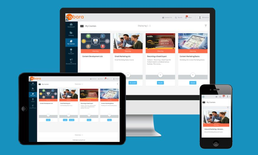 Abara LMS Software - The solution can be accessed across multiple user devices