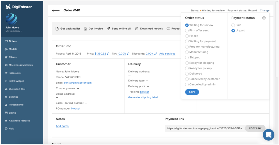 DigiFabster Software - 5