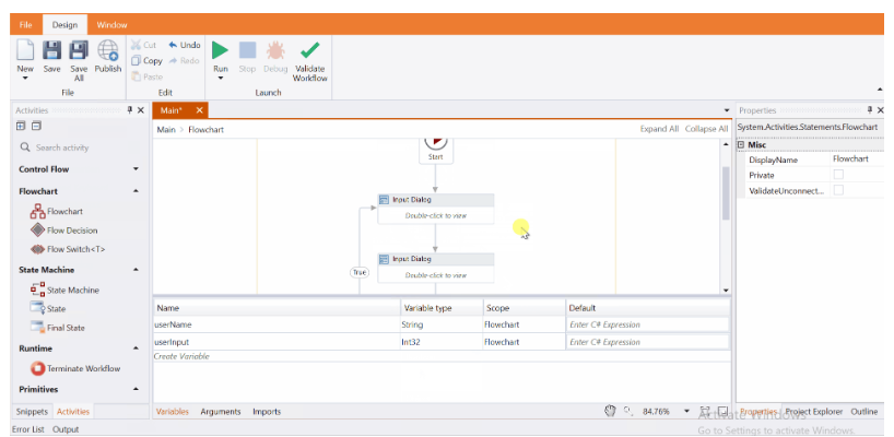 IntelliBuddies Software - IntelliBuddies flowchart creation