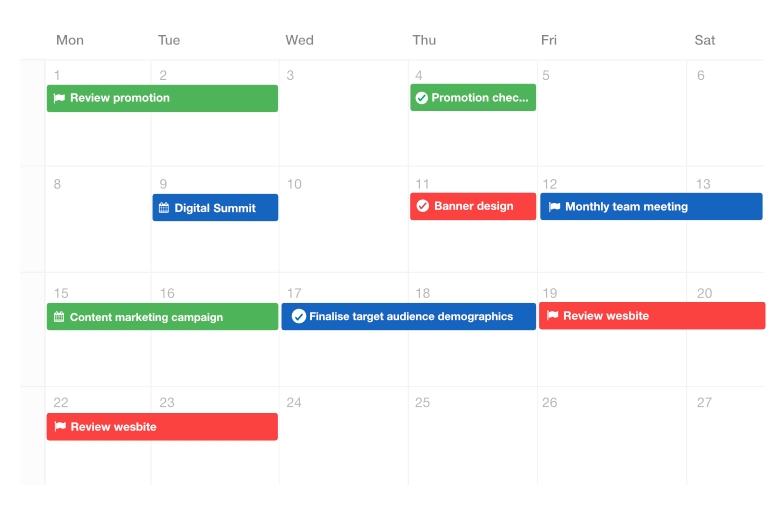 ProofHub Calendar