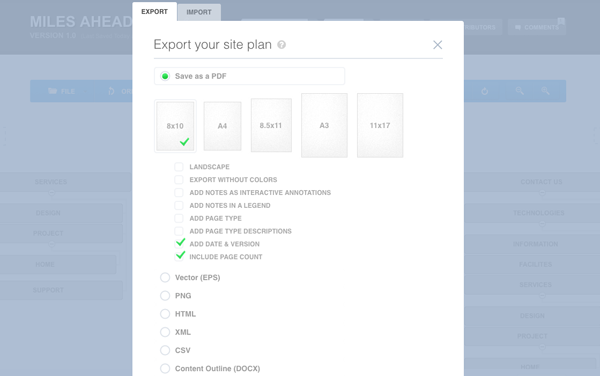 Export Sitemaps