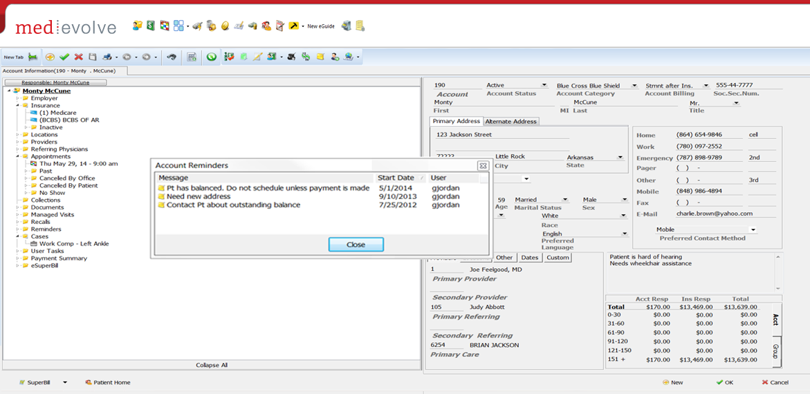Account information