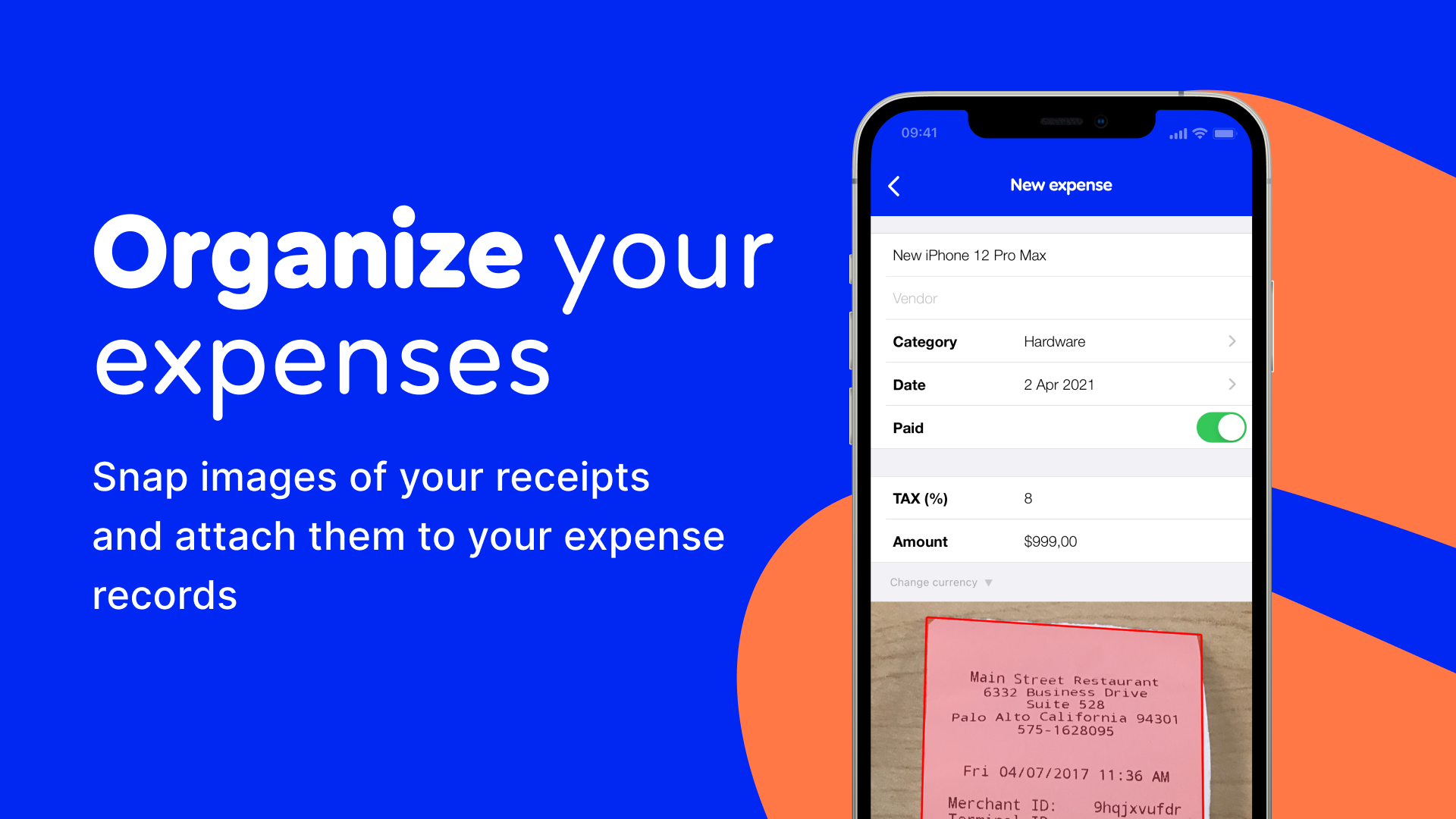 Organize your expenses.