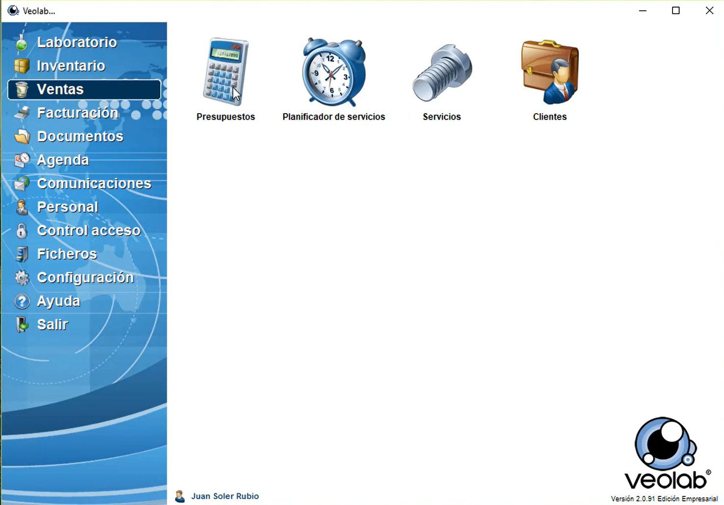 Veolab screenshot: Veolab homepage