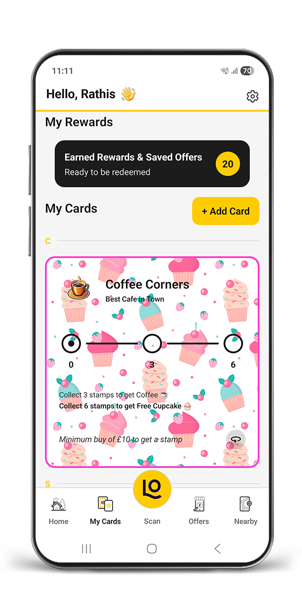 Lokaly screenshot: Lokaly discover loyalty programmes & exclusive offers