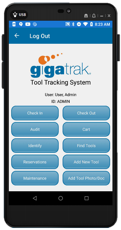 GigaTrak Tool Tracking System Software - 2