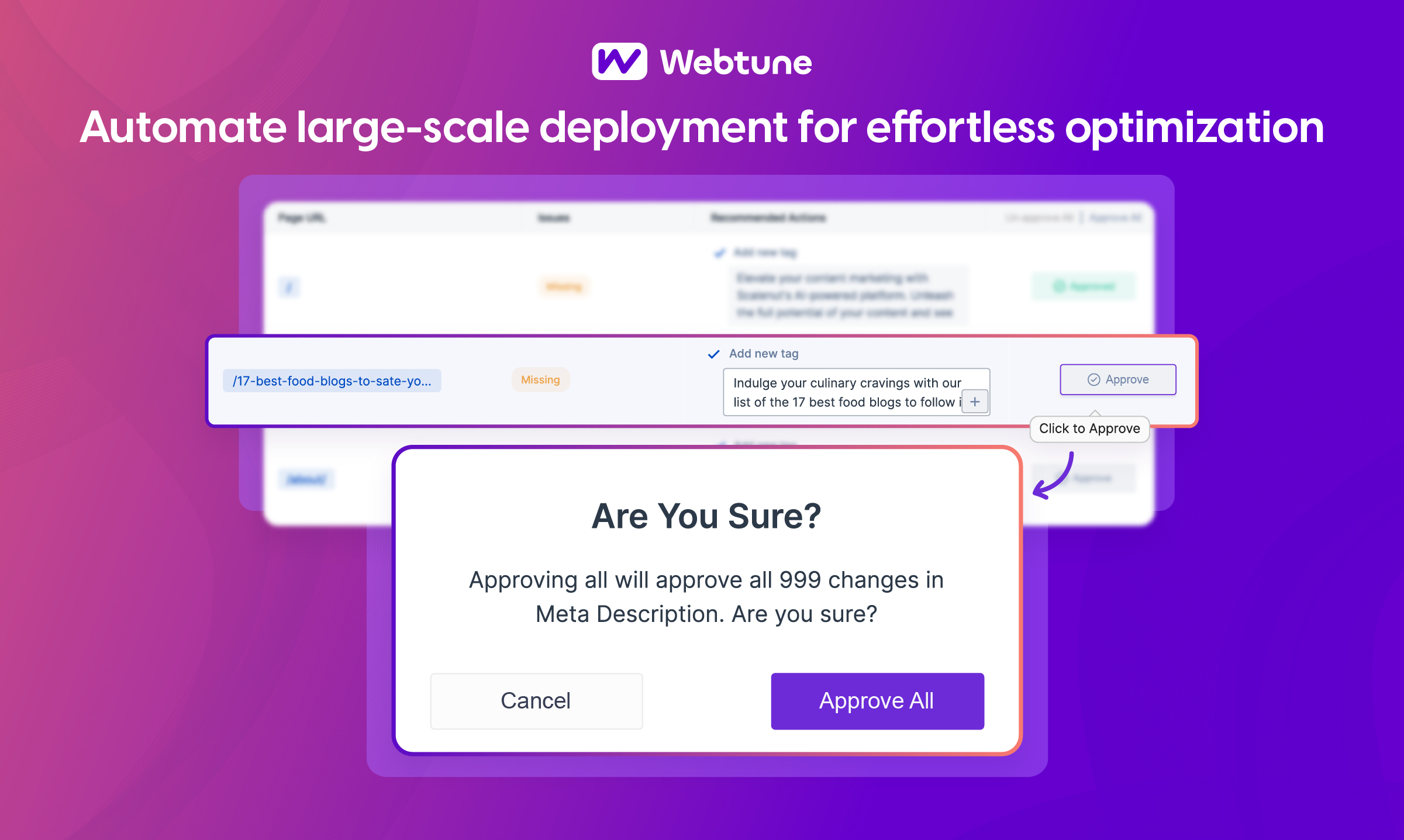 Automate large-scale deployment for effortless optimization