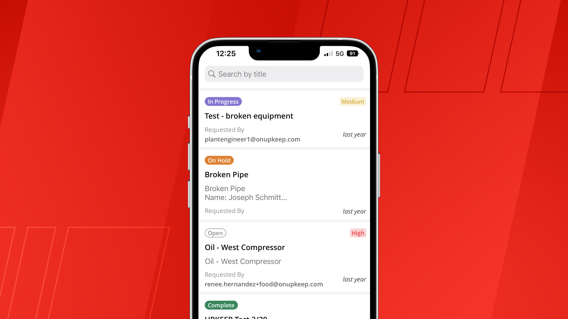 Create & Manage Work Orders from Your Phone: Make better and more data-driven decisions for repairs with on-the-go access to asset work order history.