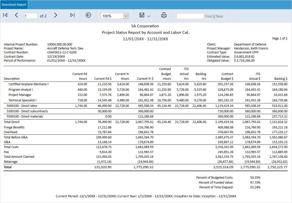 PROCAS Accounting for Government Contractors Software - 4