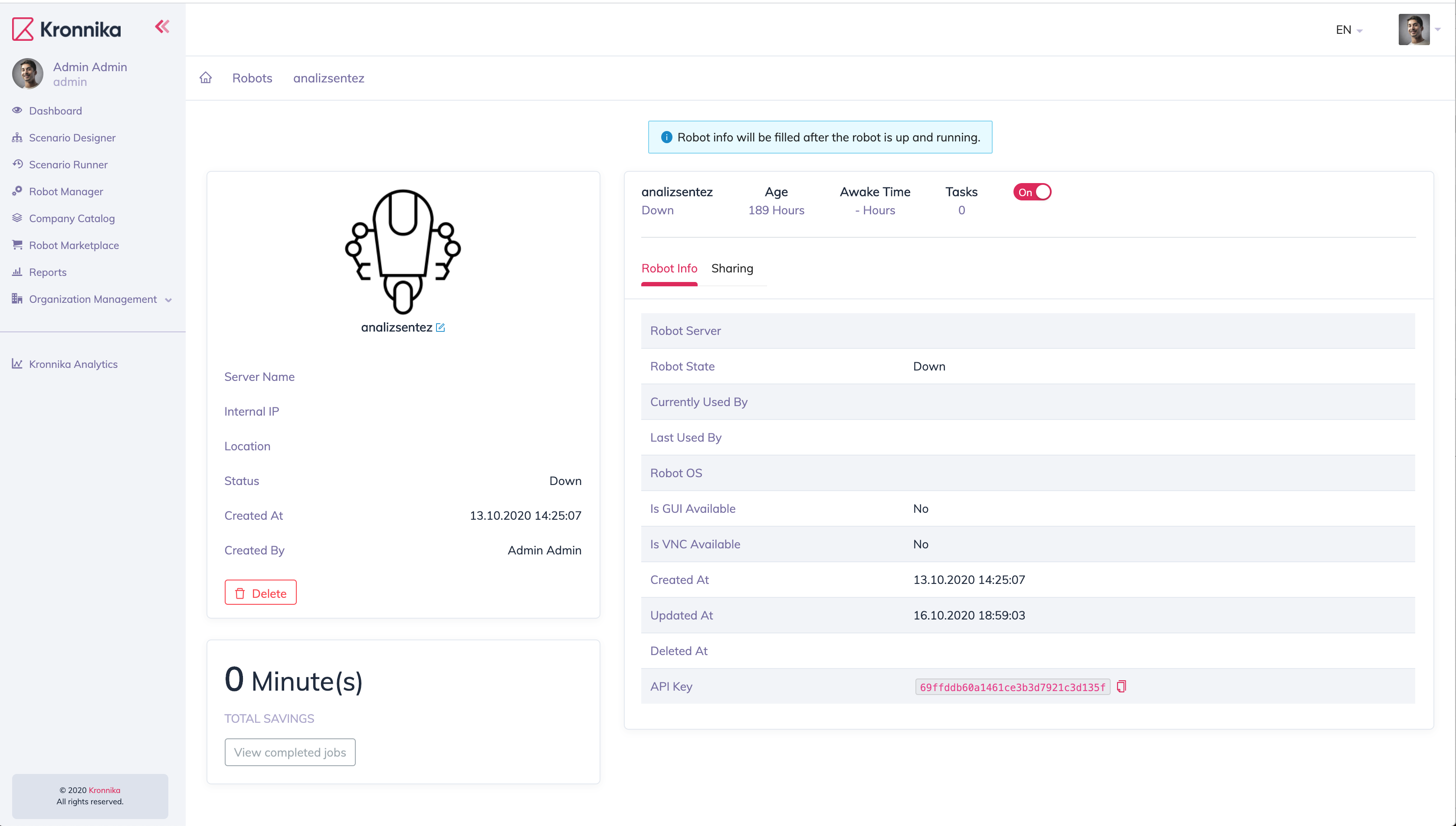 Kronnika digital workforce Software - Kronnika digital workforce
Robot Profile