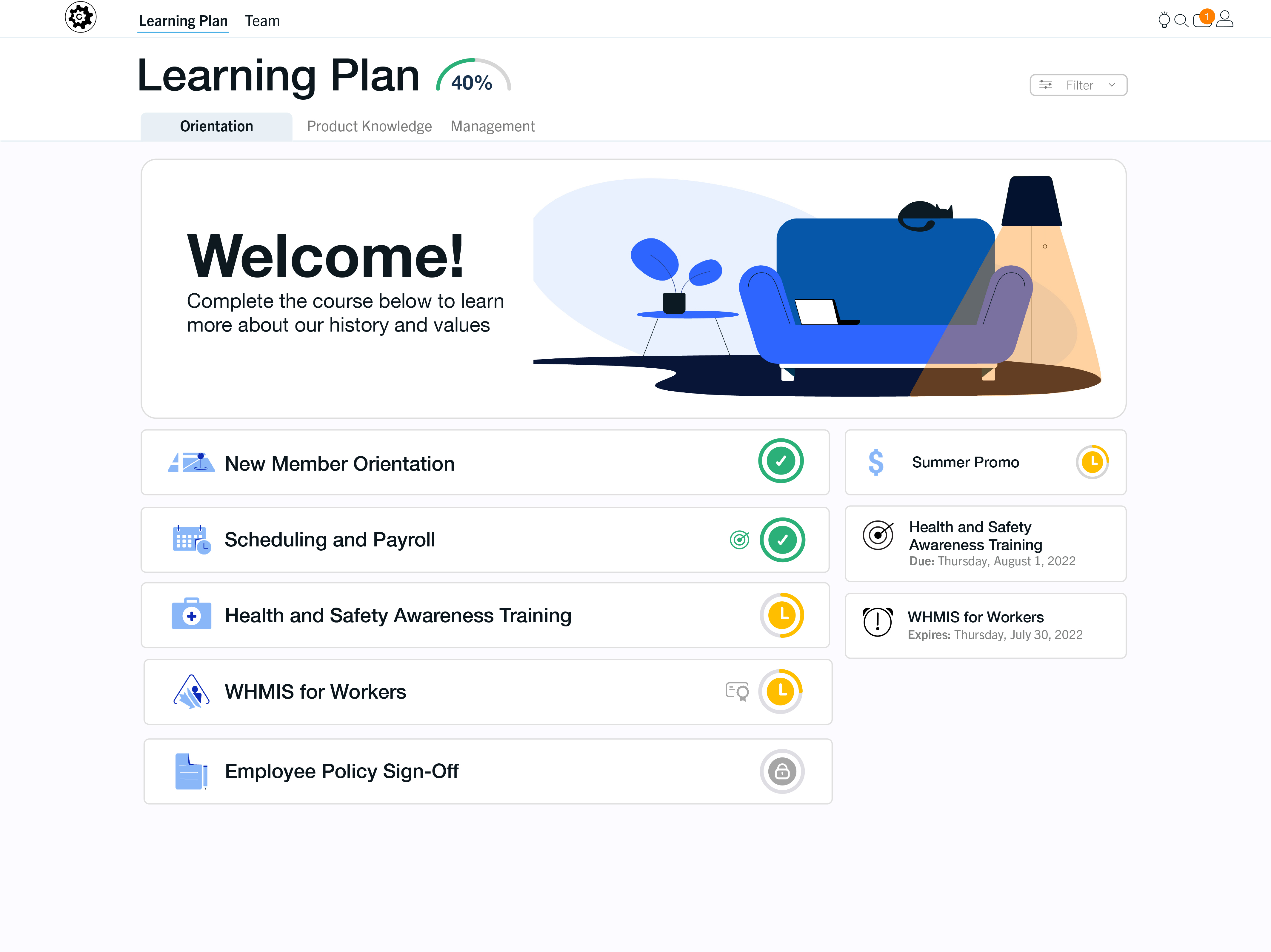 Fabric LMS Learning Plan