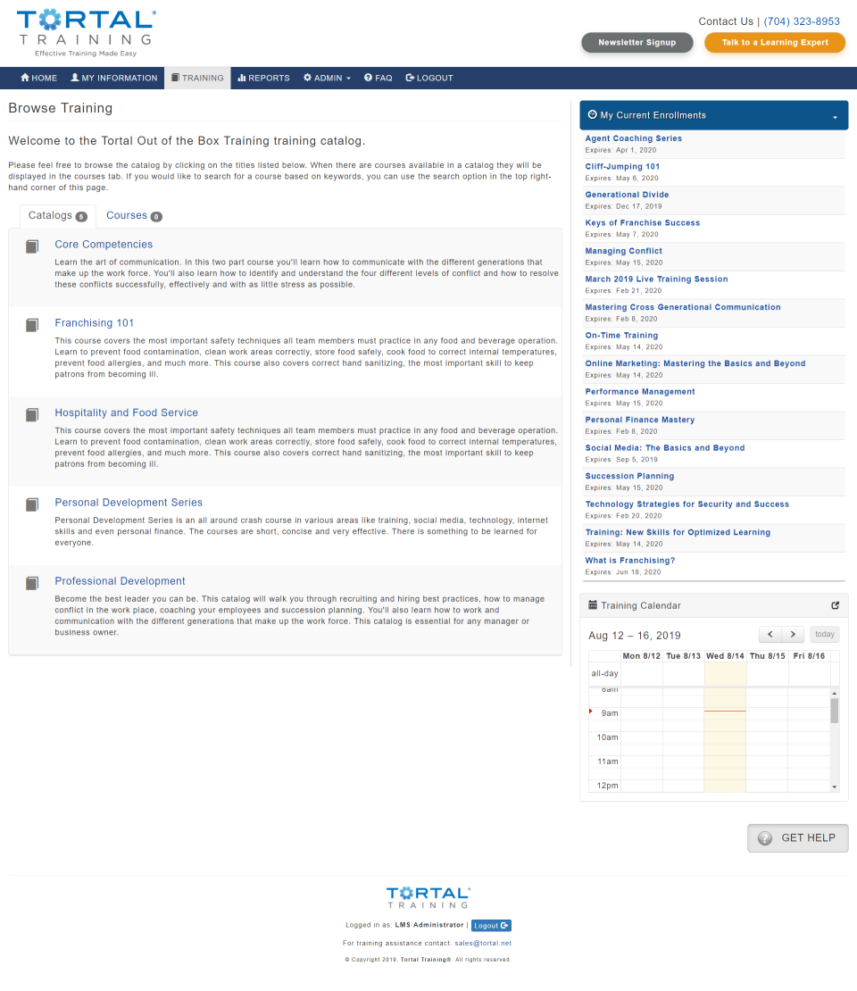 Tortal Training Software - 5