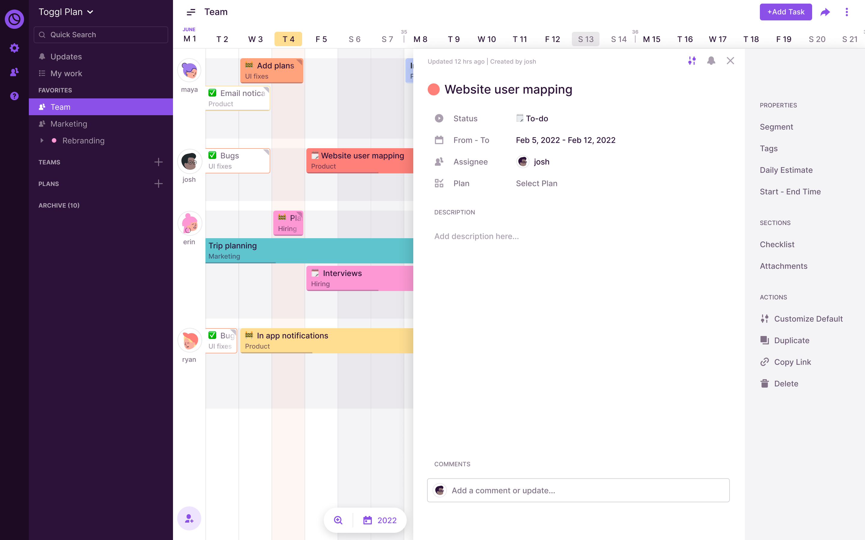 Toggl Plan Software - 3