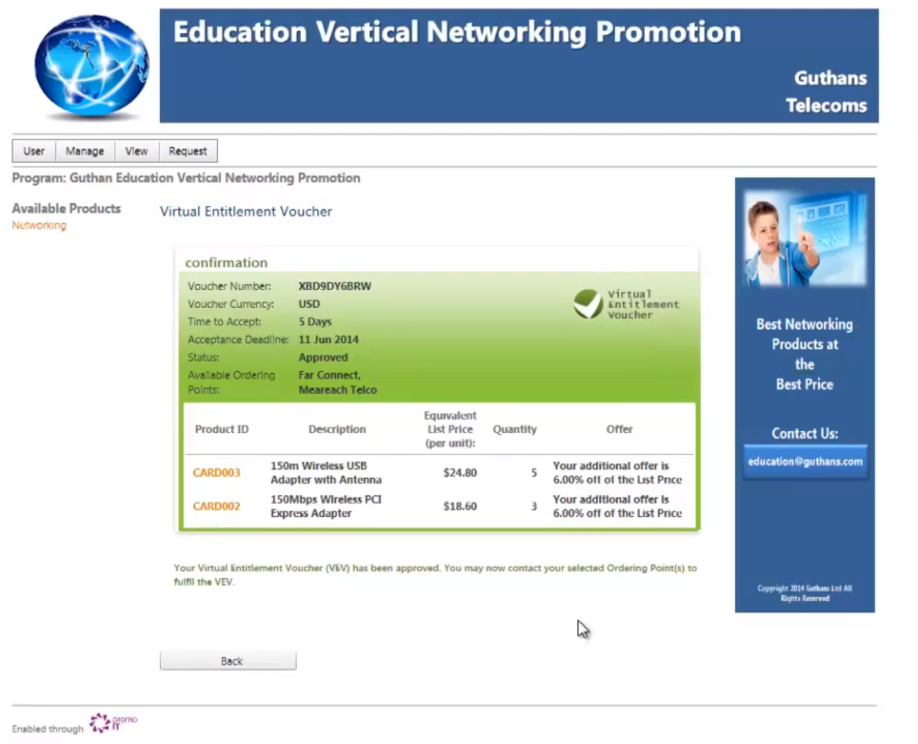 channelIT networking promotion voucher