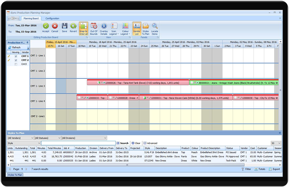 Sync Production Planning