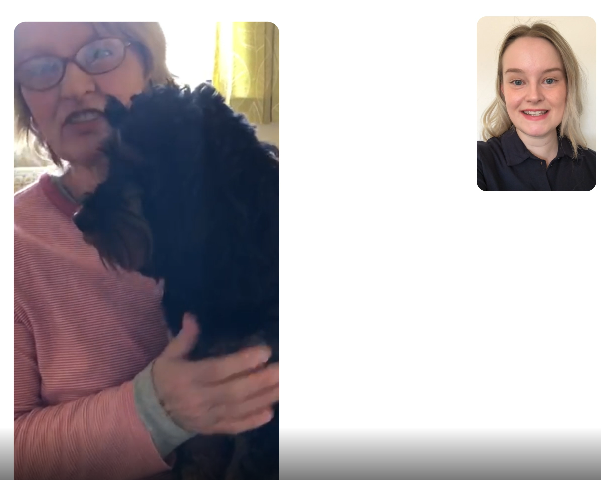 PetsApp screenshot: High quality video consultations open up a whole new world for your team and your pet parents. Offer remote working for your team, or let your customers take advantage of easy at-home consults.
