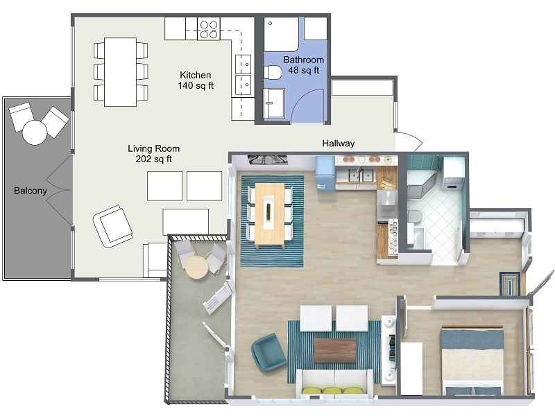 2D and 3D Floor Plans from RoomSketcher