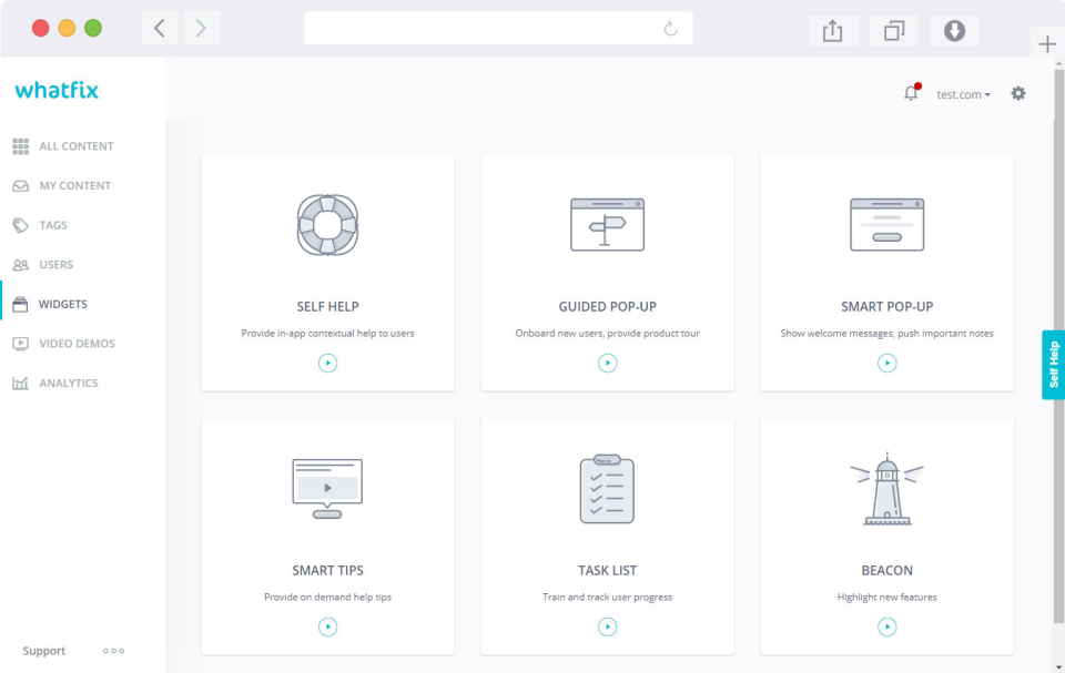 Whatfix Widgets